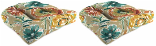 Jordan Manufacturing Wicker Chair Cushions - 2 Pack - Colsen Sonoma Perspective: front