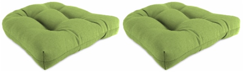 Jordan Manufacturing Wicker Chair Cushion - Husk Texture Leaf Perspective: front