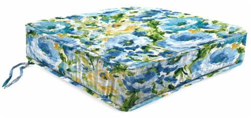 Jordan Manufacturing Deep Seat Chair Cushion - Lessandra Sunblue Perspective: front