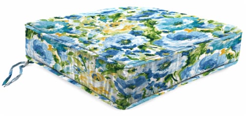Jordan Manufacturing Deep Seat Chair Cushion - Lessandra Sunblue Perspective: front