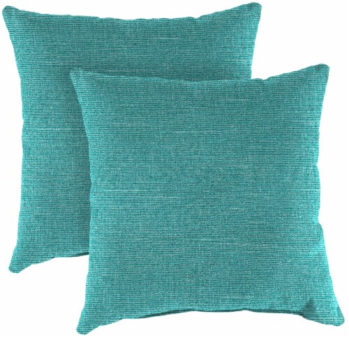 Jordan Manufacturing Tory Caribe Outdoor Knife Edge Throw Pillows - 2 Pack Perspective: front