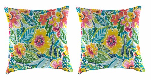 Jordan Manufacturing Pensacola Multi Outdoor Throw Pillows 2 Pack Perspective: front