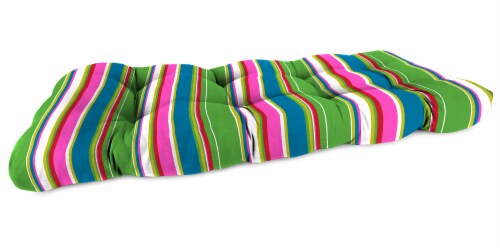 Jordan Manufacturing Covert Island Outdoor Wicker Loveseat Cushion Perspective: front