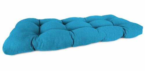 Jordan Manufacturing McHusk Hawaiian Outdoor Wicker Loveseat Cushion Perspective: front