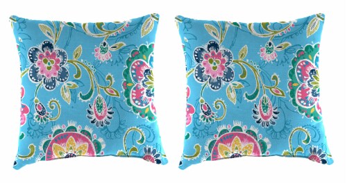 Jordan Manufacturing Fanfare Island Outdoor Knife Edge Throw Pillows 2 Pack Perspective: front