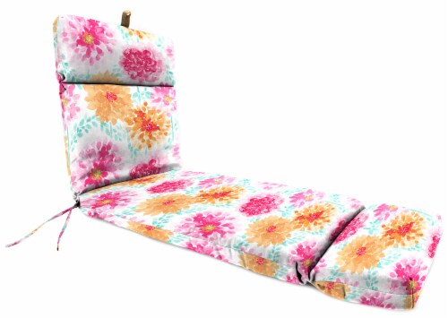 Jordan Manufacturing Gardenia Bloom Outdoor French Edge Lounge Cushion Perspective: front