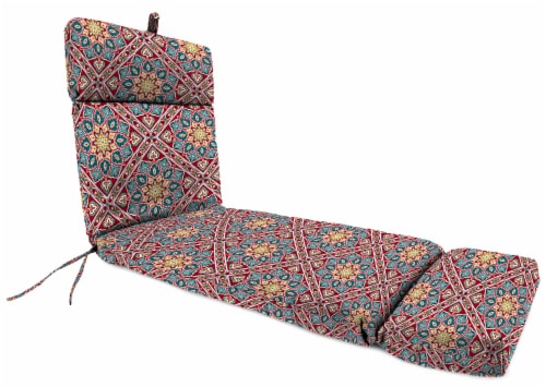 Jordan Manufacturing Outdoor French Edge Chaise Lounge Cushion Medlo Sonoma Perspective: front