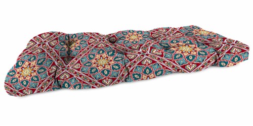 Jordan Manufacturing Medlo Sonoma Outdoor Wicker Loveseat Cushion Perspective: front