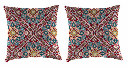 Jordan Manufacturing Medlo Sonoma Outdoor Accessory Throw Pillows - 2 Pack Perspective: front