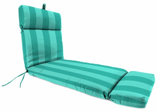 Jordan Manufacturing Lagoon Outdoor French Edge Chaise Lounge Cushion Perspective: front