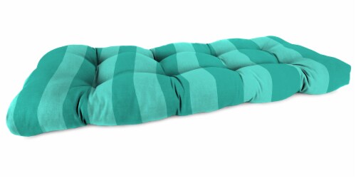 Jordan Manufacturing Preview Lagoon Outdoor Wicker Loveseat Cushion Perspective: front