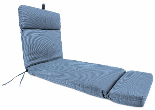 Jordan Manufacturing Dawson Lapis Outdoor French Edge Chaise Lounge Cushion Perspective: front