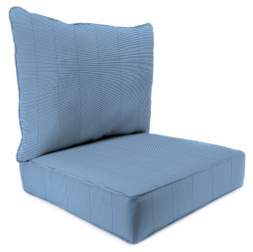 Jordan Manufacturing Dawson Lapis Outdoor Deep Seat Chair Cushion Perspective: front