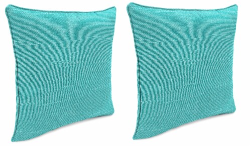 Jordan Manufacturing Tory Caribe Outdoor Throw Pillows with Welt 2 Pack Perspective: front
