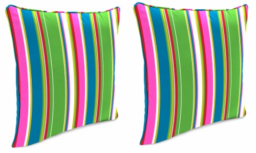 Jordan Manufacturing Covert Island Outdoor Throw Pillows with Welt 2 Pack Perspective: front
