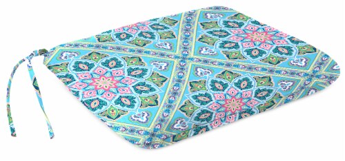Jordan Manufacturing Medlo Island Outdoor Monoblock Seat Cushions Perspective: front
