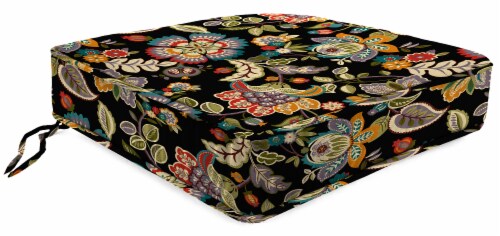 Jordan Manufacturing Telfair Midnight Outdoor Boxed Edge Deep Seat Cushion Perspective: front