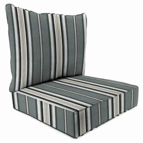 Jordan Manufacturing Terrace Noir Outdoor Deep Seat Chair Cushion Perspective: front