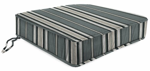 Jordan Manufacturing Terrace Noir Outdoor Boxed Edge Deep Seat Cushion Perspective: front
