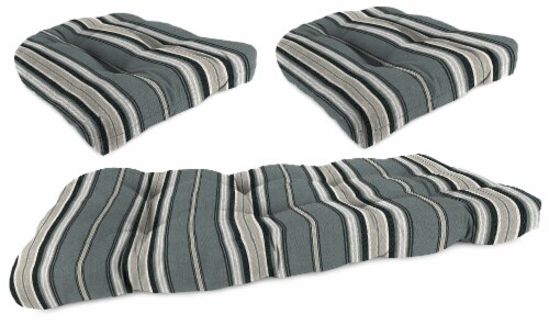 Jordan Manufacturing Terrace Noir 3-Piece Outdoor Wicker Set Perspective: front