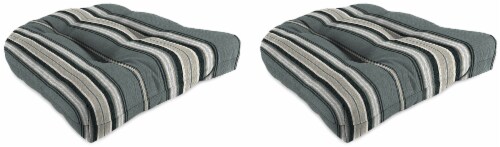 Jordan Manufacturing Terrace Noir Outdoor Wicker Chair Cushions Perspective: front