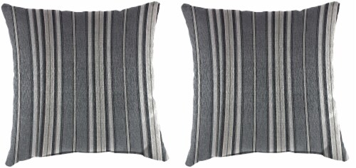 Jordan Manufacturing Outdoor Throw Pillows - 2 Pack - Terrace Noir Perspective: front