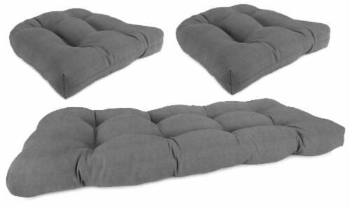 Jordan Manufacturing Tango Zinc 3-Piece Outdoor Wicker Set Perspective: front