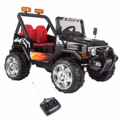 All Terrain 4 Wheeler Ride on Toy with Remote Rechargeable Battery Operated Car Perspective: front
