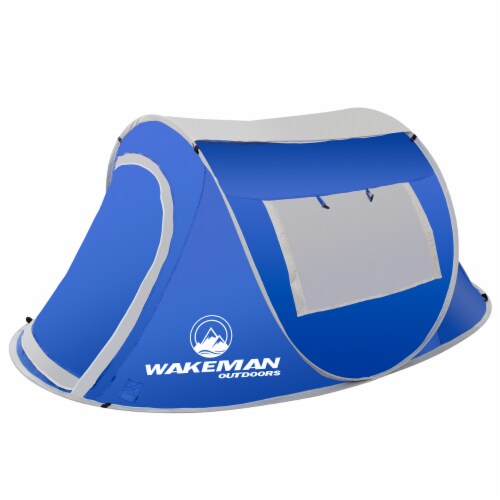 1578351369642760 Pop Up Tent 2 Person Waterproof Blue Gray Easy Setup For Camping Outdoors 1 unit QFC