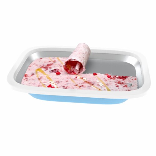 Classic Cuisine 82-KIT1077 Ice Cream Roller Plate-Anti-Griddle Pan with 2 Spatulas Perspective: front