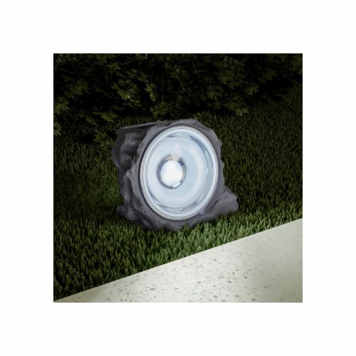 Pure Garden 50-LG1002 Solar Powered Rock Lights, 4.3 in. - Set of 4 Perspective: front
