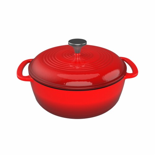 Lodge Cast Iron Dutch Oven - Red, 6 qt - Fred Meyer