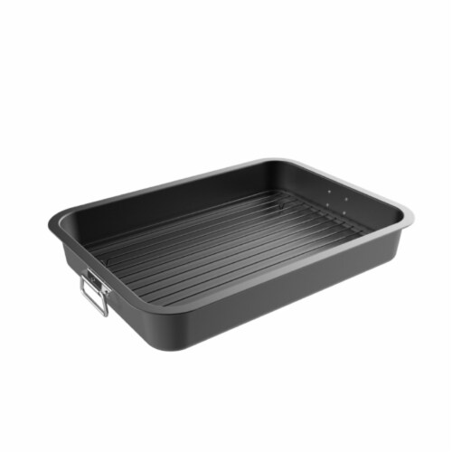 Roasting Pan with Flat Rack Nonstick Oven Roaster and Removable