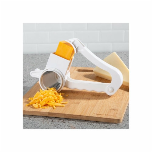 Classic Cuisine Rotary Grater Handheld Manual Crank Shredder Perspective: front