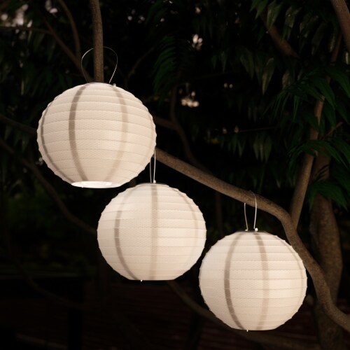 Pure garden outdoor solar deals chinese led lanterns