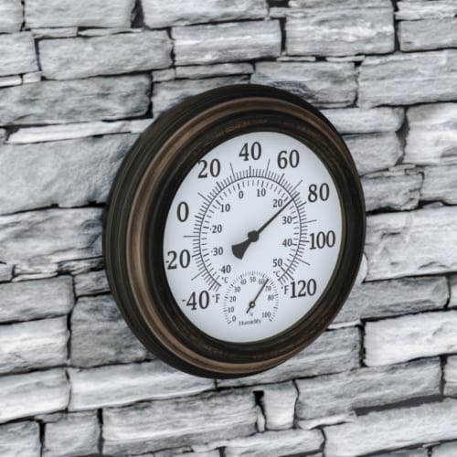 Wall Thermometer-Decorative Indoor Outdoor Temperature and Hygrometer  Humidity Gauge-5.5, 1 unit - Kroger