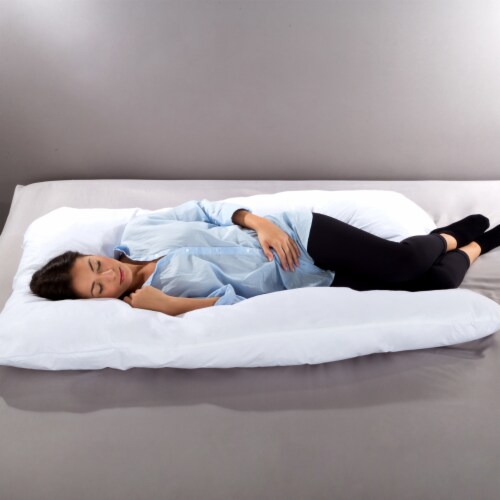 Lavish Home Full Body Pillow 7 In 1 U Shape 60X38 Removable Washable Cover 1 unit Metro Market