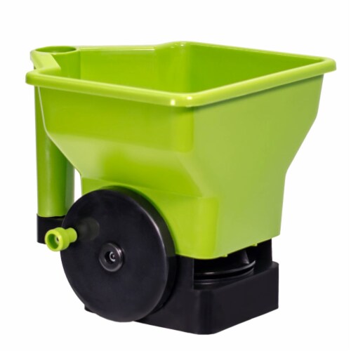 Gardens Alive! Handheld Broadcast Seed and Fertilizer Spreader Perspective: front