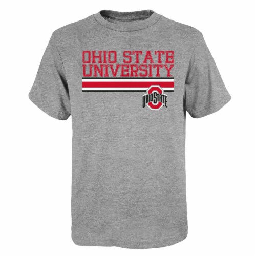 Ohio State Buckeyes Boys' Short Sleeve Cotton T-Shirt Perspective: front