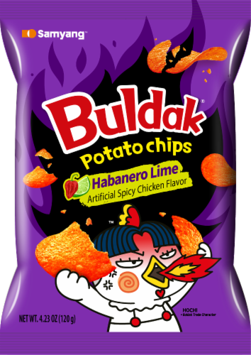 Buldak® Habanero Lime Potato Chips Perspective: front