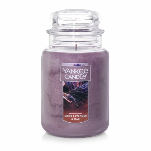 Yankee Candle® Dried Lavender & Oak Large Jar Candle Perspective: front