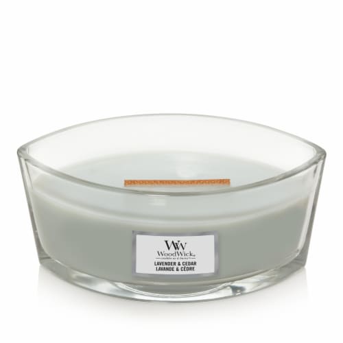 WoodWick® Lavendar & Cedar Candle Perspective: front