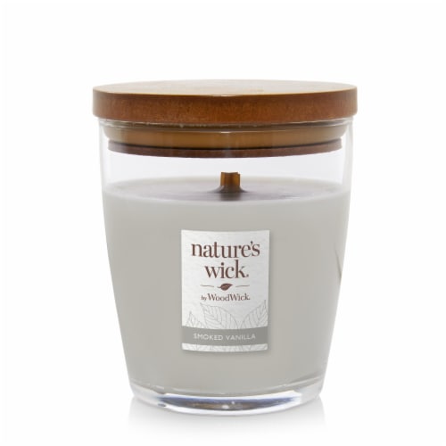 WoodWick® Nature's Wick® Smoked Vanilla Jar Candle Perspective: front