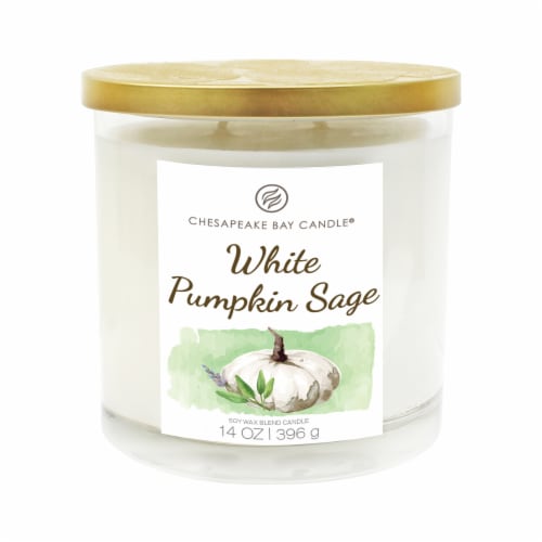 Chesapeake Bay Candle, Large - White Pumpkin Sage Perspective: front
