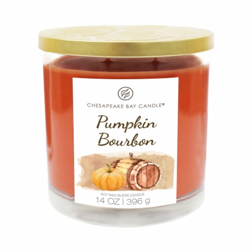 Chesapeake Bay Candle, Large - Pumpkin Bourbon Perspective: front