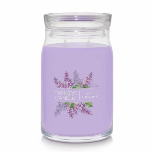 Yankee Candle® 2-Wick Lilac Blossoms Signature Collection Jar Candle Perspective: front