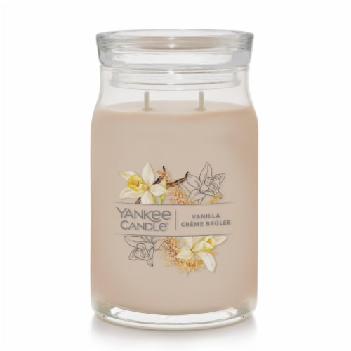 Yankee Candle® Large 2 Wick Vanilla Creme Brulee Jar Candle Perspective: front