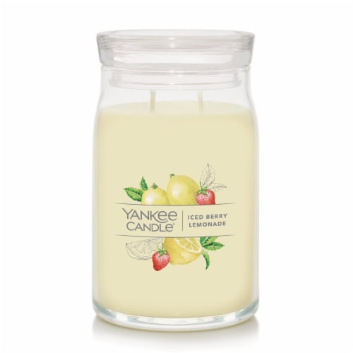 Yankee Candle Iced Berry Lemonade Large Jar Candle Perspective: front