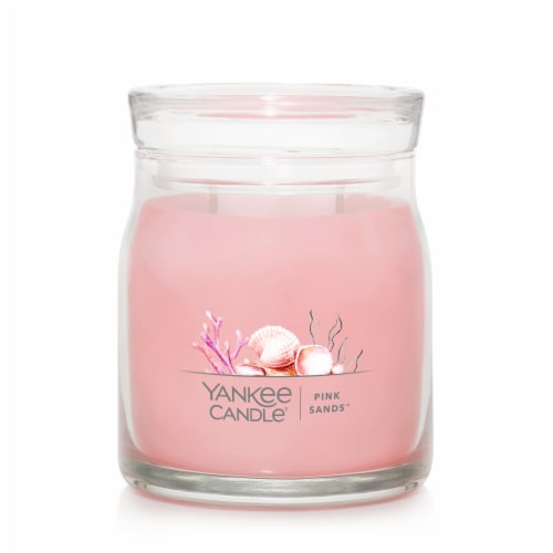 Yankee Candle® Pink Sands Signature Medium Jar Candle Perspective: front