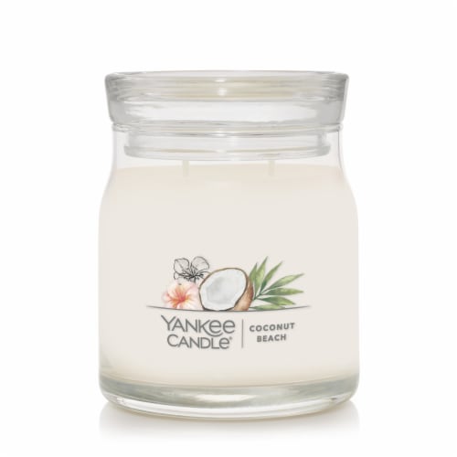 Yankee Candle® 2 Wick Signature Collection Candle Coconut Beach Perspective: front